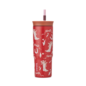 24oz Tumbler - Splash resistant. Carbonation friendly. 2-in-1 lid.